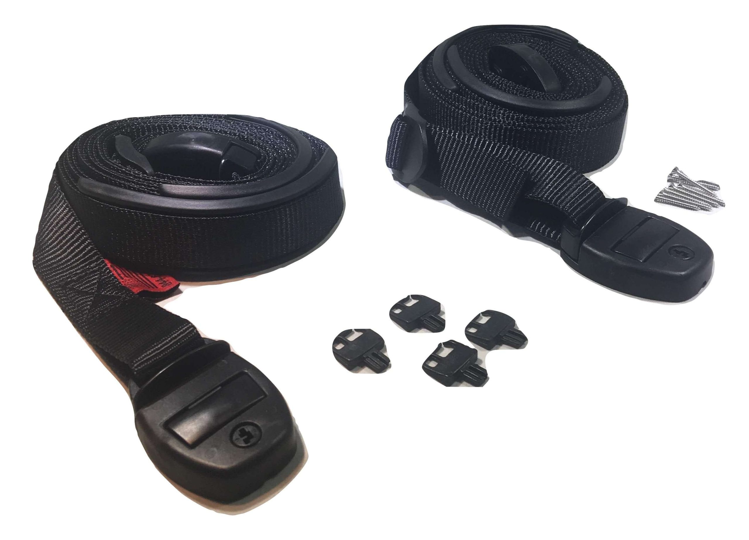 Black Nexus Center Release Buckle Spa Hot Tub Cover Adjustable Wind Straps | SIZE OPTIONS