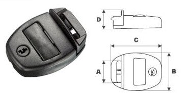 Nexus Center Release Buckle Repair Kit for Hot Tub / Spa Straps | 4 PACK - Image 2