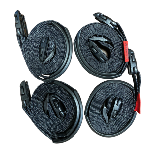 10 Ft Black ACW Buckle Spa Hot Tub Cover Adjustable Wind Straps | 2 COMPLETE KITS
