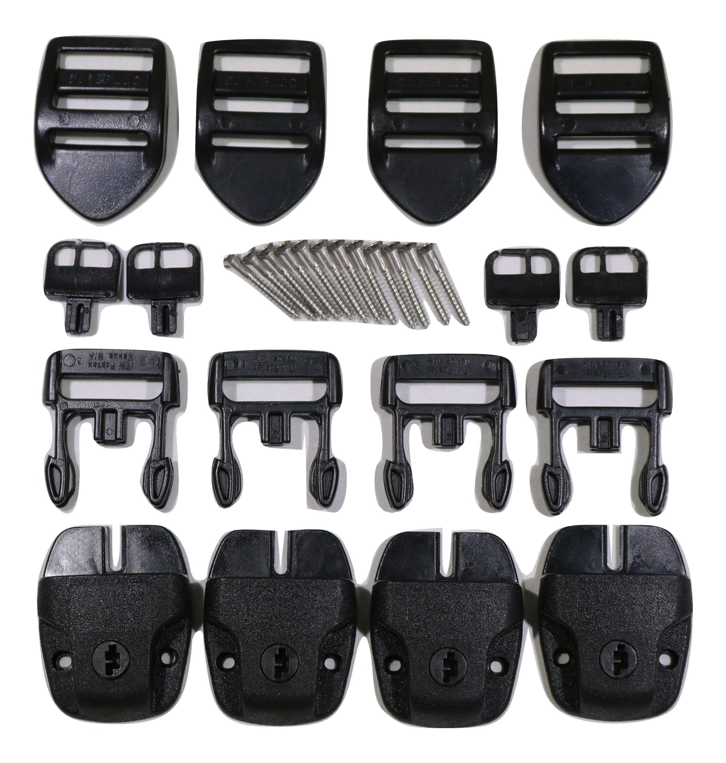 Standard SPA or Hot Tub Cover Nexus Lock Plastic Buckle Replacement Kit | 4 PACK